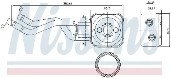 Ölkühler, Motoröl NISSENS 90685 Bild Ölkühler, Motoröl NISSENS 90685