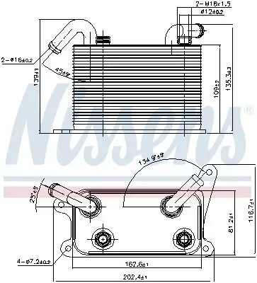 Ölkühler, Automatikgetriebe NISSENS 90841 Bild Ölkühler, Automatikgetriebe NISSENS 90841