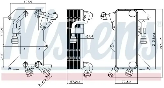 Ölkühler, Automatikgetriebe NISSENS 90894 Bild Ölkühler, Automatikgetriebe NISSENS 90894