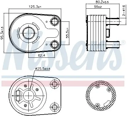 Ölkühler, Motoröl NISSENS 90898 Bild Ölkühler, Motoröl NISSENS 90898