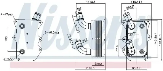 Ölkühler, Motoröl NISSENS 90919 Bild Ölkühler, Motoröl NISSENS 90919