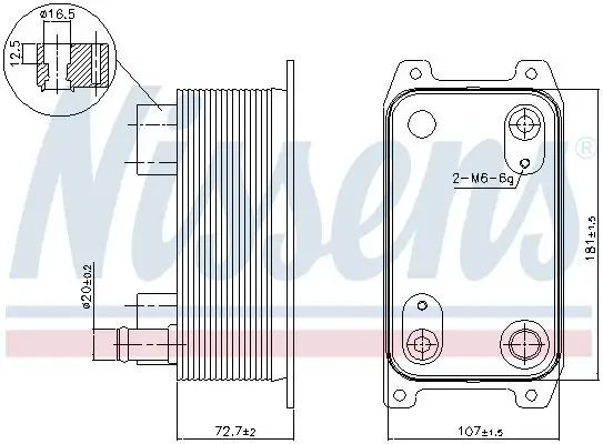 Ölkühler, Automatikgetriebe NISSENS 90941 Bild Ölkühler, Automatikgetriebe NISSENS 90941