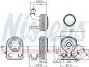 Ölkühler, Motoröl NISSENS 90970 Bild Ölkühler, Motoröl NISSENS 90970