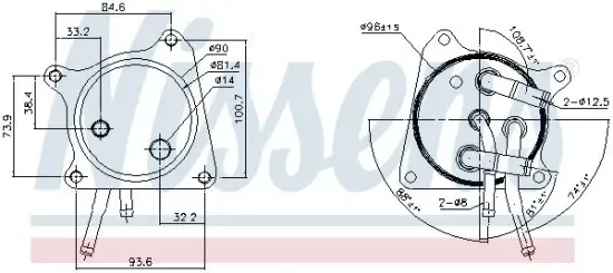 Ölkühler, Automatikgetriebe NISSENS 91119 Bild Ölkühler, Automatikgetriebe NISSENS 91119