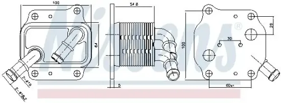 Ölkühler, Motoröl NISSENS 91231 Bild Ölkühler, Motoröl NISSENS 91231