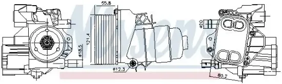 Ölkühler, Motoröl NISSENS 91244 Bild Ölkühler, Motoröl NISSENS 91244