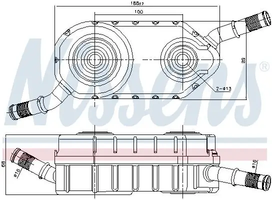 Ölkühler, Automatikgetriebe NISSENS 91287 Bild Ölkühler, Automatikgetriebe NISSENS 91287