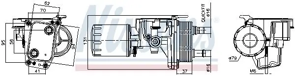 Ölkühler, Motoröl NISSENS 91337