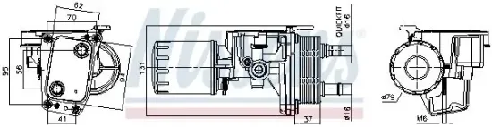 Ölkühler, Motoröl NISSENS 91337 Bild Ölkühler, Motoröl NISSENS 91337