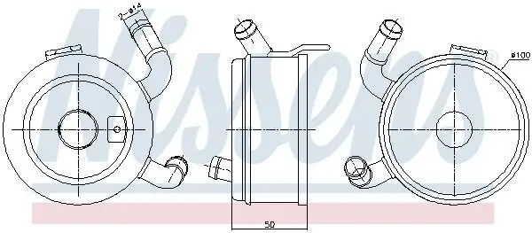 Ölkühler, Motoröl NISSENS 91371