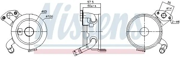 Ölkühler, Motoröl NISSENS 91379