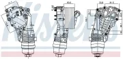 Ölkühler, Motoröl NISSENS 91399