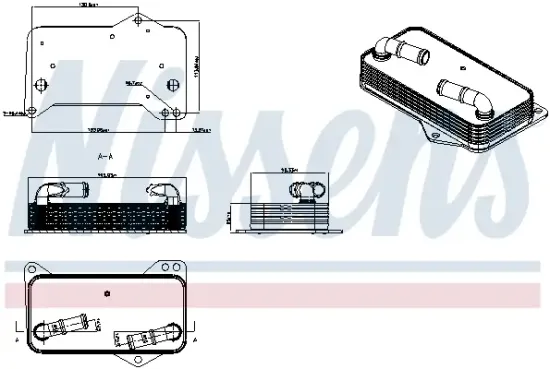 Ölkühler, Automatikgetriebe NISSENS 91526 Bild Ölkühler, Automatikgetriebe NISSENS 91526