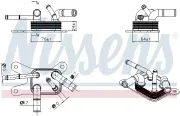 Ölkühler, Automatikgetriebe NISSENS 91529