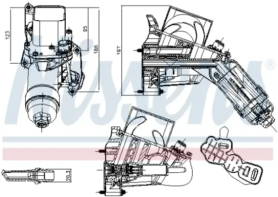 Ölkühler, Motoröl NISSENS 91722 Bild Ölkühler, Motoröl NISSENS 91722