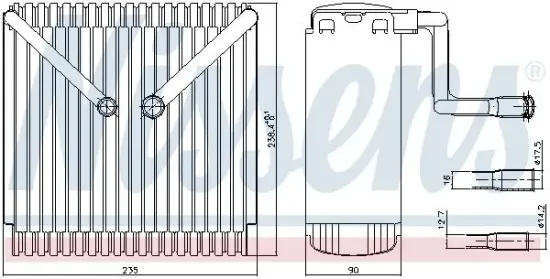 Verdampfer, Klimaanlage NISSENS 92015 Bild Verdampfer, Klimaanlage NISSENS 92015