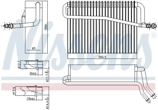 Verdampfer, Klimaanlage NISSENS 92091 Bild Verdampfer, Klimaanlage NISSENS 92091