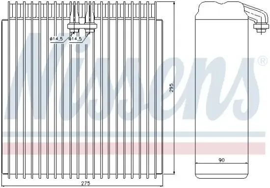 Verdampfer, Klimaanlage NISSENS 92107 Bild Verdampfer, Klimaanlage NISSENS 92107