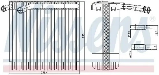 Verdampfer, Klimaanlage NISSENS 92129 Bild Verdampfer, Klimaanlage NISSENS 92129