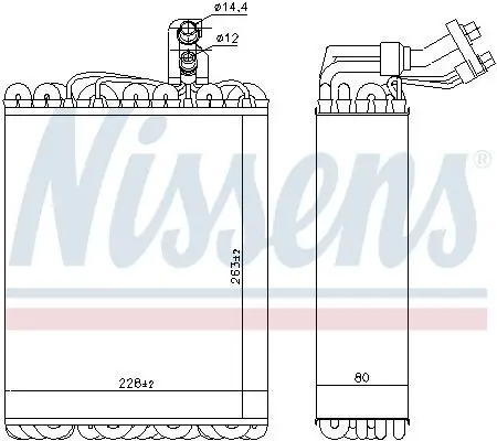 Verdampfer, Klimaanlage NISSENS 92135 Bild Verdampfer, Klimaanlage NISSENS 92135