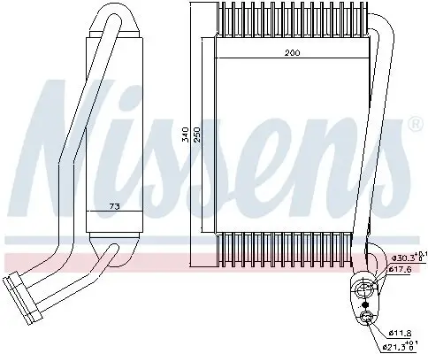 Verdampfer, Klimaanlage NISSENS 92144 Bild Verdampfer, Klimaanlage NISSENS 92144