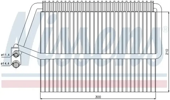 Verdampfer, Klimaanlage NISSENS 92162 Bild Verdampfer, Klimaanlage NISSENS 92162