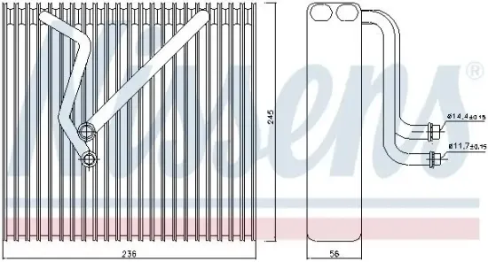 Verdampfer, Klimaanlage NISSENS 92163 Bild Verdampfer, Klimaanlage NISSENS 92163