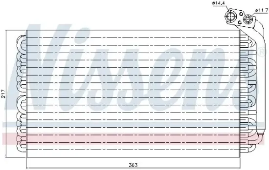 Verdampfer, Klimaanlage NISSENS 92170 Bild Verdampfer, Klimaanlage NISSENS 92170