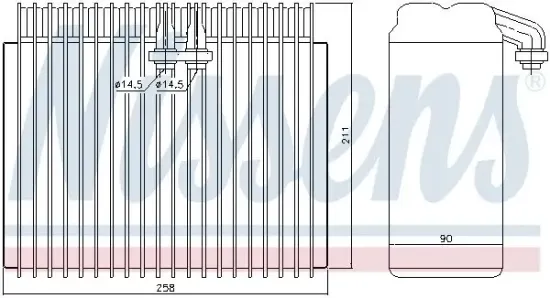 Verdampfer, Klimaanlage NISSENS 92171 Bild Verdampfer, Klimaanlage NISSENS 92171