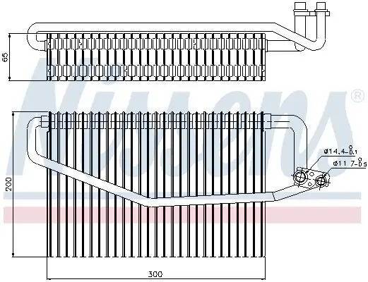 Verdampfer, Klimaanlage NISSENS 92173 Bild Verdampfer, Klimaanlage NISSENS 92173