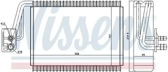 Verdampfer, Klimaanlage NISSENS 92174 Bild Verdampfer, Klimaanlage NISSENS 92174