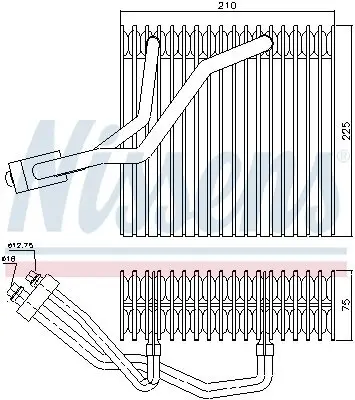 Verdampfer, Klimaanlage NISSENS 92176 Bild Verdampfer, Klimaanlage NISSENS 92176