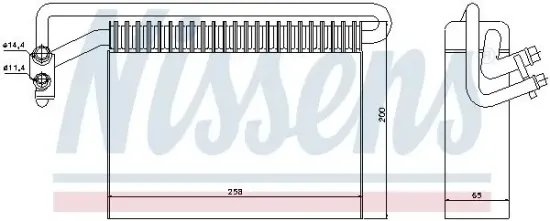 Verdampfer, Klimaanlage NISSENS 92177 Bild Verdampfer, Klimaanlage NISSENS 92177