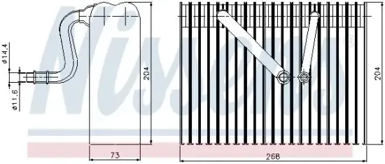 Verdampfer, Klimaanlage NISSENS 92183 Bild Verdampfer, Klimaanlage NISSENS 92183