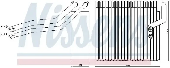 Verdampfer, Klimaanlage NISSENS 92184 Bild Verdampfer, Klimaanlage NISSENS 92184