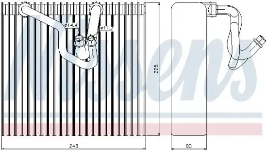 Verdampfer, Klimaanlage NISSENS 92187 Bild Verdampfer, Klimaanlage NISSENS 92187