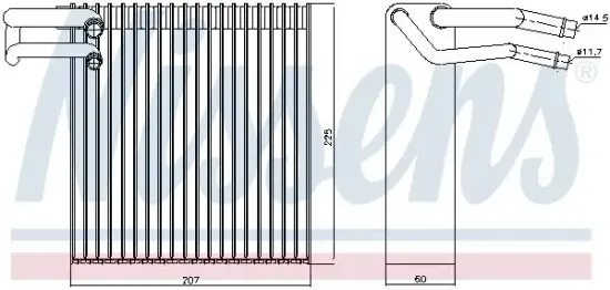 Verdampfer, Klimaanlage NISSENS 92188 Bild Verdampfer, Klimaanlage NISSENS 92188