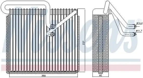 Verdampfer, Klimaanlage NISSENS 92190 Bild Verdampfer, Klimaanlage NISSENS 92190