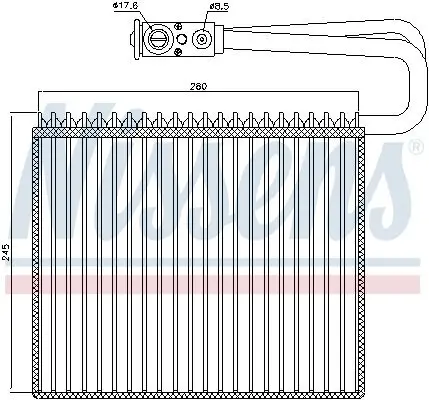 Verdampfer, Klimaanlage NISSENS 92191 Bild Verdampfer, Klimaanlage NISSENS 92191