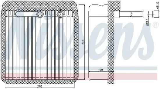 Verdampfer, Klimaanlage NISSENS 92193 Bild Verdampfer, Klimaanlage NISSENS 92193