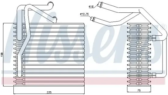 Verdampfer, Klimaanlage NISSENS 92205 Bild Verdampfer, Klimaanlage NISSENS 92205