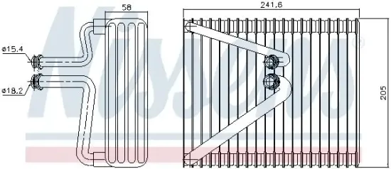 Verdampfer, Klimaanlage NISSENS 92206 Bild Verdampfer, Klimaanlage NISSENS 92206