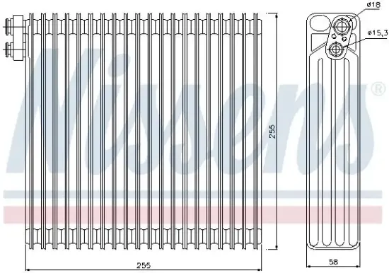 Verdampfer, Klimaanlage NISSENS 92213 Bild Verdampfer, Klimaanlage NISSENS 92213