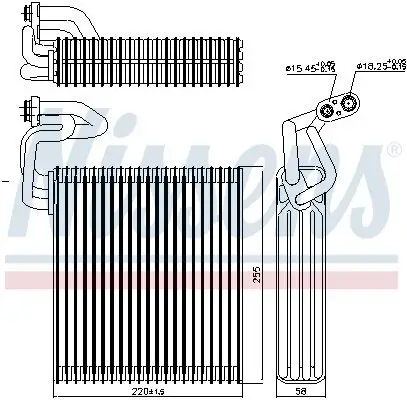 Verdampfer, Klimaanlage NISSENS 92214 Bild Verdampfer, Klimaanlage NISSENS 92214