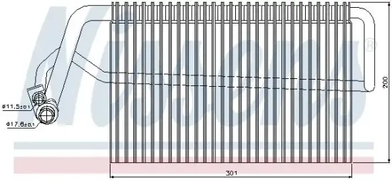 Verdampfer, Klimaanlage NISSENS 92221 Bild Verdampfer, Klimaanlage NISSENS 92221