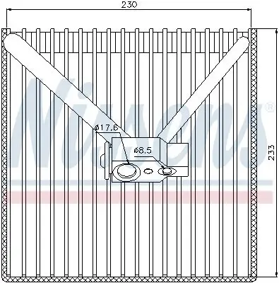 Verdampfer, Klimaanlage NISSENS 92250 Bild Verdampfer, Klimaanlage NISSENS 92250