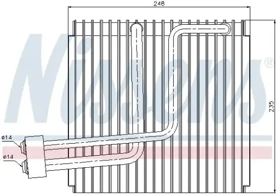 Verdampfer, Klimaanlage NISSENS 92265 Bild Verdampfer, Klimaanlage NISSENS 92265