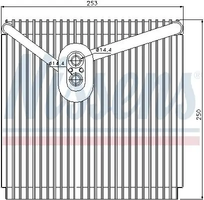 Verdampfer, Klimaanlage NISSENS 92267 Bild Verdampfer, Klimaanlage NISSENS 92267