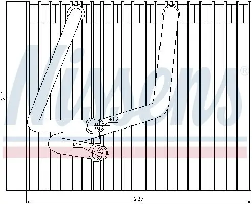 Verdampfer, Klimaanlage NISSENS 92270 Bild Verdampfer, Klimaanlage NISSENS 92270