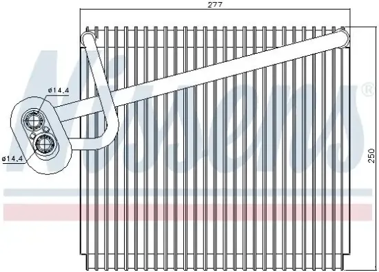 Verdampfer, Klimaanlage NISSENS 92289 Bild Verdampfer, Klimaanlage NISSENS 92289